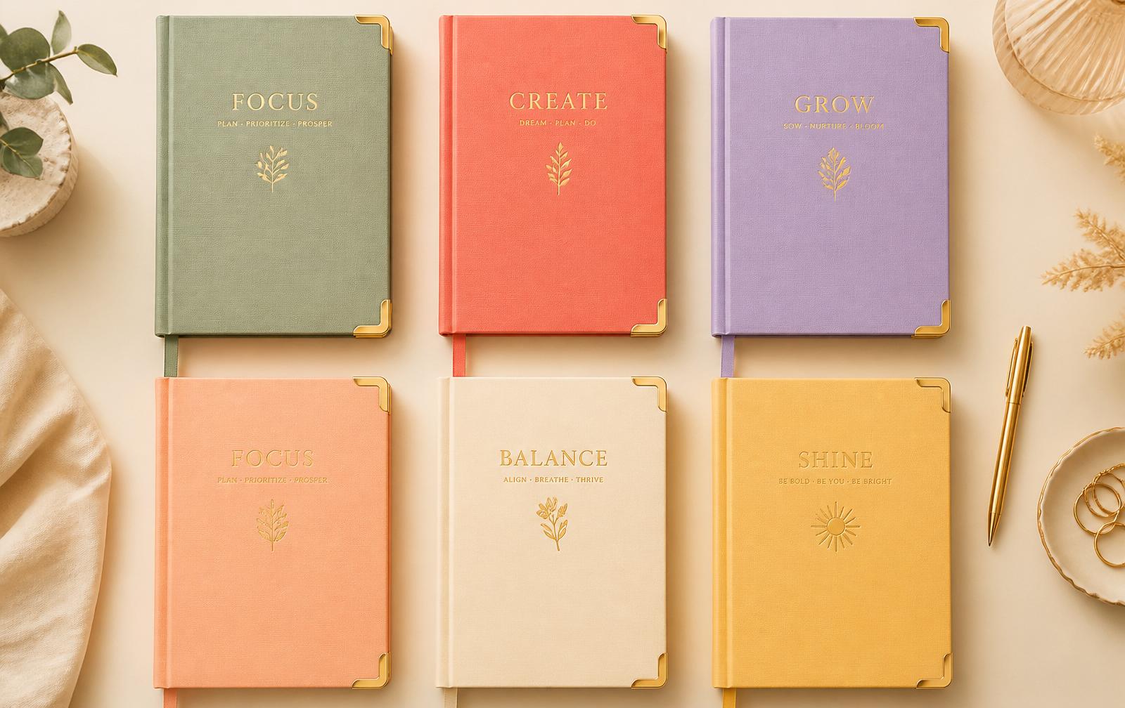 Colorful Naalum planner covers